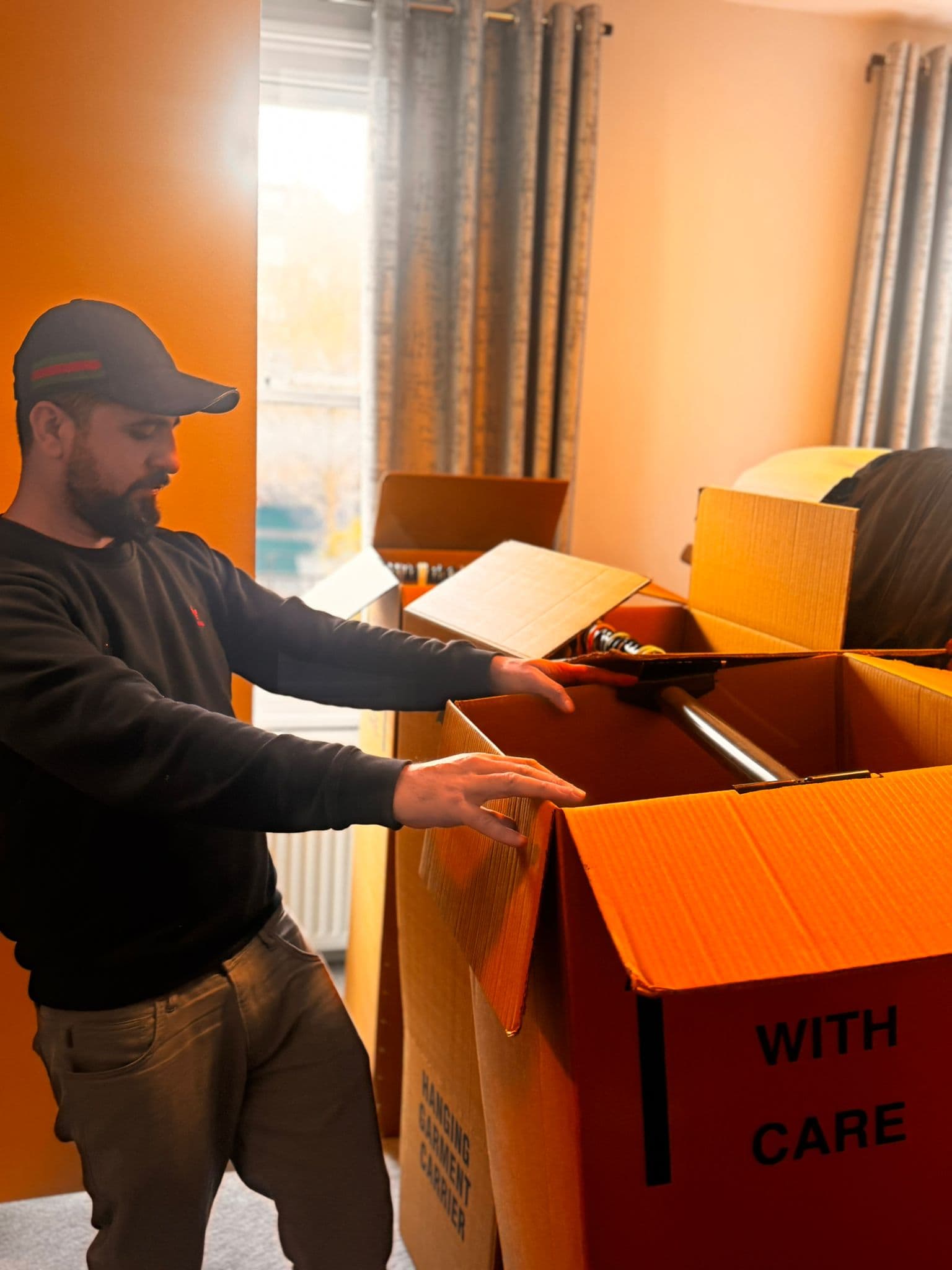 Moving company London — Fair Price Movers team completing a professional house move